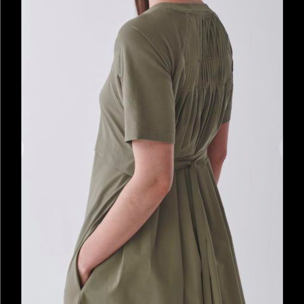 COS COTTON DRESS WITH PLEATED DETAIL - Picture 3 of 6